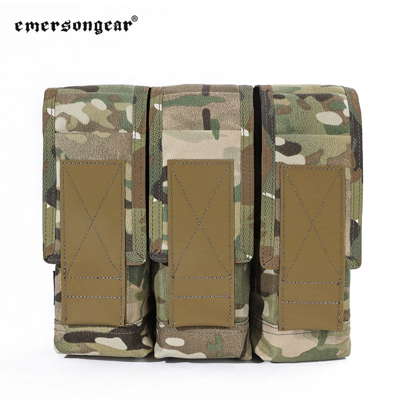 "Battlefield" 7.62 Triple Mag Pouch Tactical Plate Carrier MOLLE Mag Panel Cordura 500D