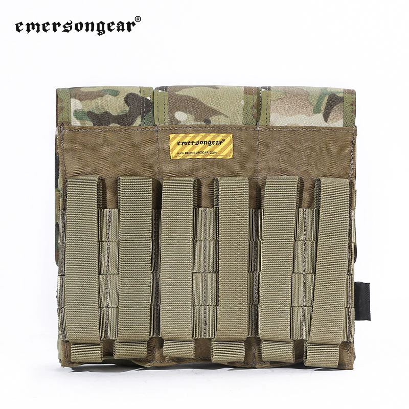 "Battlefield" 7.62 Triple Mag Pouch Tactical Plate Carrier MOLLE Mag Panel Cordura 500D