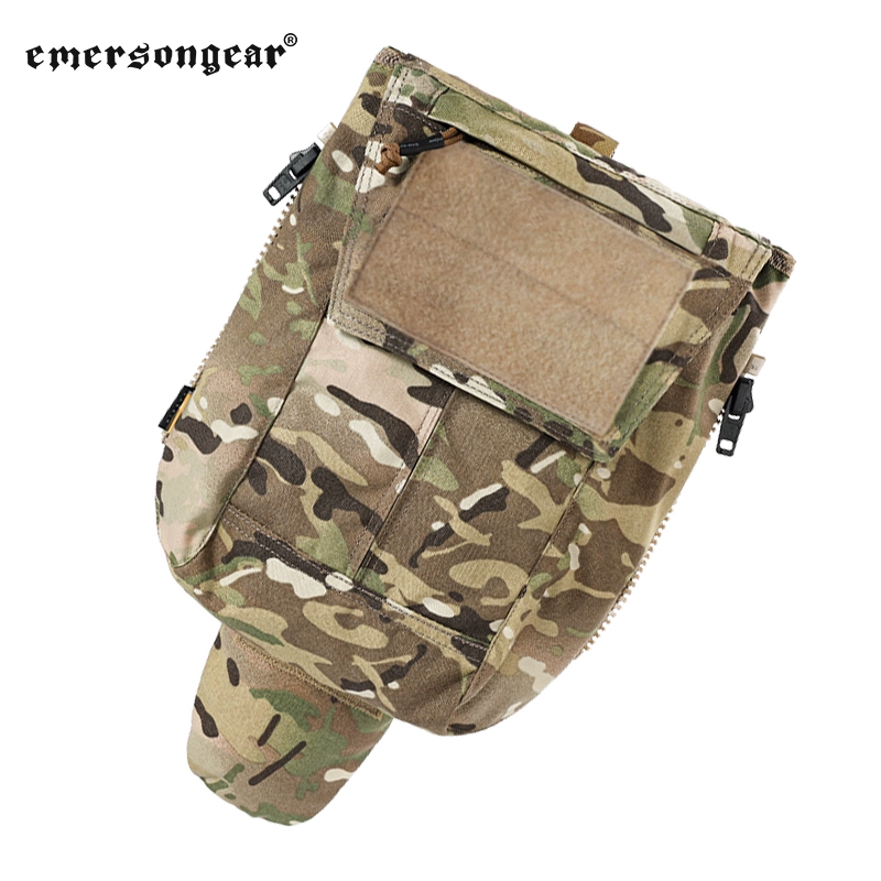Tactical Plate Carrier Zippered Hydration Pouch for AVS JPC2.0 CPC Plate Carrier