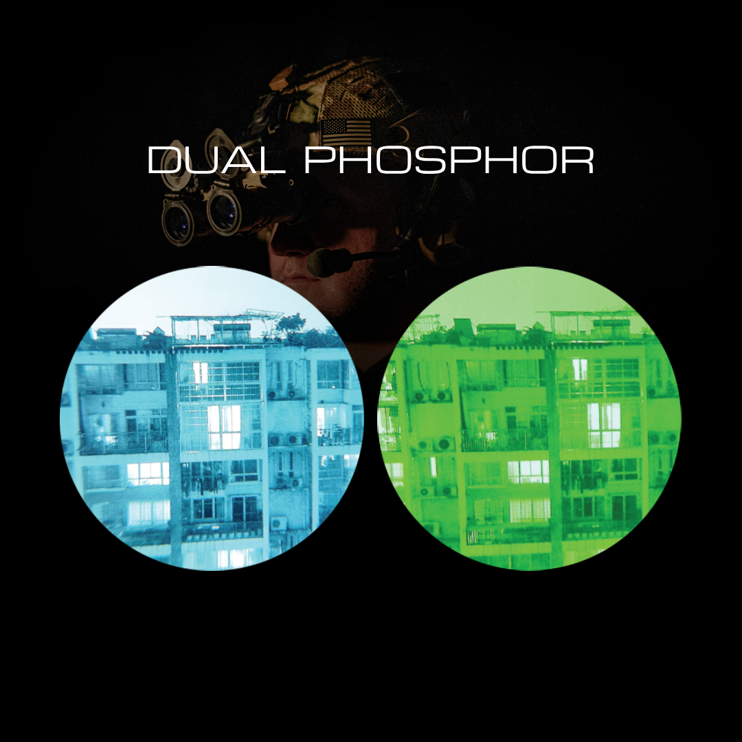 Dual phosphor color digital night vision